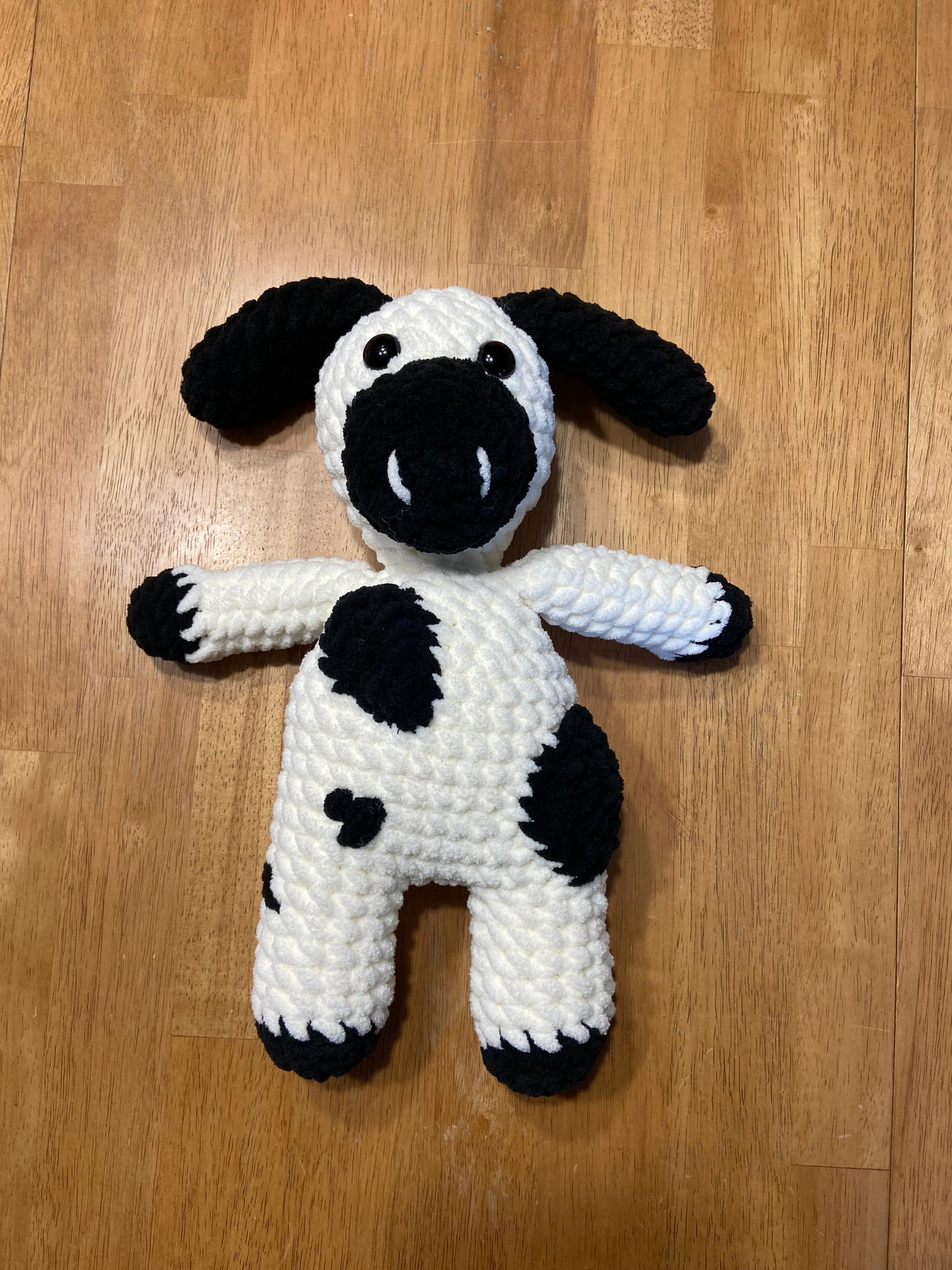 Handcrafted Crochet Cow: Adorable and Soft Plush Toy for Kids