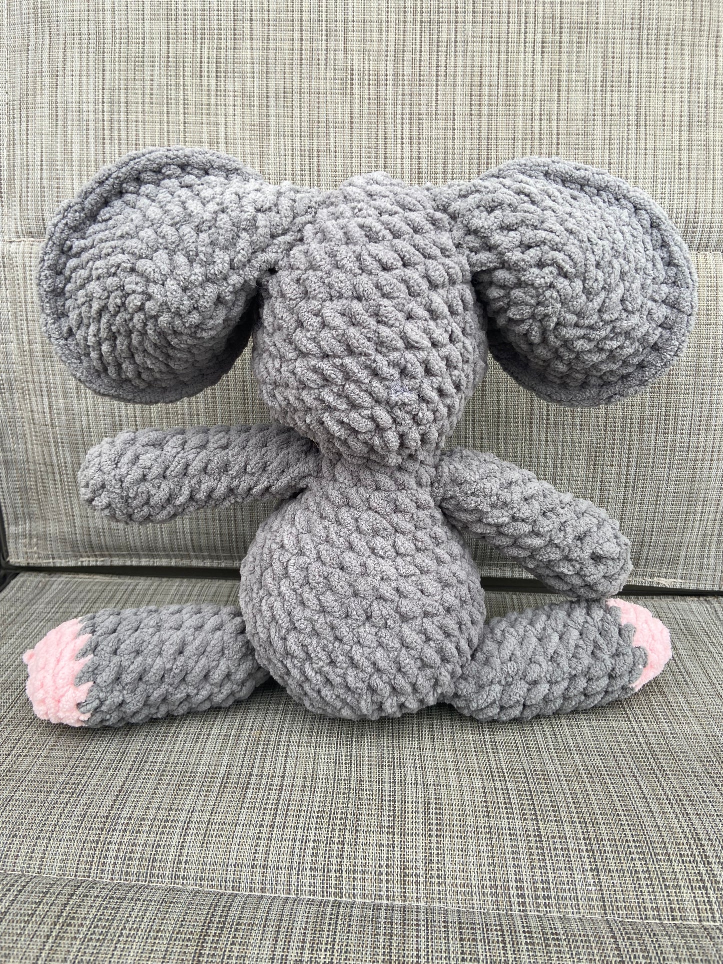 Handmade Crochet Elephant: Adorable and Soft Plush Toy for Kids