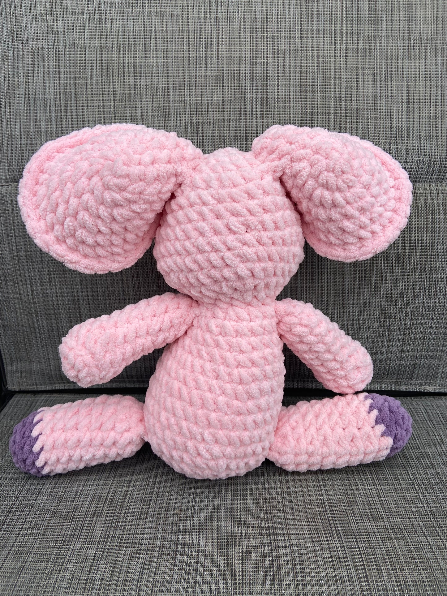 Handmade Crochet Pink Elephant: Charming and Cuddly Plush Toy for Kids