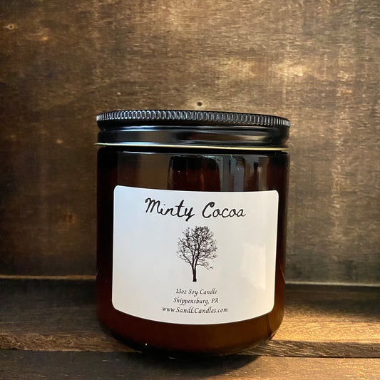Minty Cocoa Double Wick Soy Candle